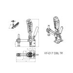 Grampo de Aperto Rápido Vertical KIFIX KF017 DSTR 200 Kgf