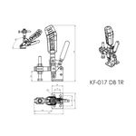 Grampo de Aperto Rápido Vertical KIFIX KF017 DB TR INOX 170Kgf