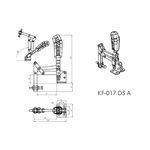 Grampo de Aperto Rápido Vertical KIFIX KF017 DS A 160 Kgf