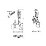 Grampo de Aperto Rápido Vertical KIFIX KF017 RB INOX 170 Kgf