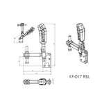 Grampo de Aperto Rápido Vertical KIFIX KF017 RBL INOX 150 Kgf