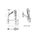 Grampo de Aperto Rápido Vertical KIFIX KF017 RS 200 Kgf