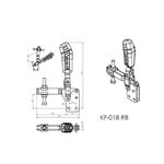 Grampo de Aperto Rápido Vertical KIFIX KF018 RB INOX 250Kgf