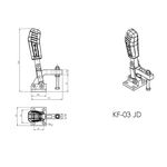 Grampo de Aperto Rápido Vertical KIFIX KF03 JD 450Kgf