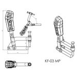 Grampo de Aperto Rápido Vertical KIFIX KF03 MP 450Kgf