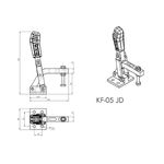 Grampo de Aperto Rápido Vertical KIFIX KF05 JD 500Kgf