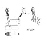 Grampo de Aperto Rápido Vertical KIFIX KF05 MP 500Kgf