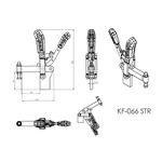 Grampo de Aperto Rápido Vertical KIFIX KF066 STR 1400Kgf