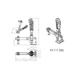 Grampo de Aperto Rápido Vertical KIFIX KF111 DBL INOX 650Kgf