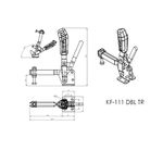 Grampo de Aperto Rápido Vertical KIFIX KF111 DBL TR 650Kgf