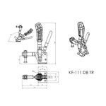 Grampo de Aperto Rápido Vertical KIFIX KF111 DB TR 680Kgf