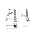 Grampo de Aperto Rápido Vertical KIFIX KF111 DS INOX 700Kgf