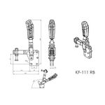 Grampo de Aperto Rápido Vertical KIFIX KF111 RB 680Kgf