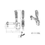 Grampo de Aperto Rápido Vertical KIFIX KF111 RBL 650Kgf