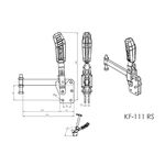 Grampo de Aperto Rápido Vertical KIFIX KF111 RS 700Kgf