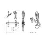 Grampo de Aperto Rápido Vertical KIFIX KF311 RB 250Kgf