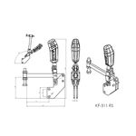 Grampo de Aperto Rápido Vertical KIFIX KF311 RS 300Kgf