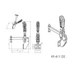 Grampo de Aperto Rápido Vertical KIFIX KF411 DS INOX 700Kgf