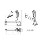 Grampo de Aperto Rápido Vertical KIFIX KF615 BL 340Kgf