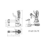 Grampo de Aperto Rápido Vertical KIFIX KF631 DIL TR 300Kgf