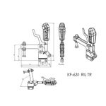 Grampo de Aperto Rápido Vertical KIFIX KF631 RIL TR 300Kgf
