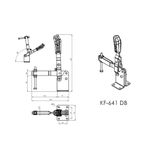Grampo de Aperto Rápido Vertical KIFIX KF641 DB 800Kgf
