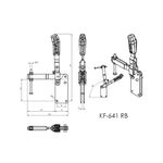 Grampo de Aperto Rápido Vertical KIFIX KF641 RB 800Kgf