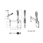 Grampo de Aperto Rápido Vertical KIFIX KF641 RS 800Kgf