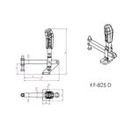 Grampo de Aperto Rápido Vertical KIFIX KF825 D 450Kgf