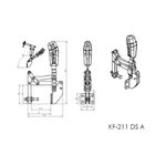 Grampo de Aperto Rápido Vertical KIFIX KF211 DS A 160Kg