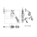 Grampo de Aperto Rápido Vertical KIFIX KF718 DS 170Kgf