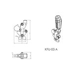 Grampo de Aperto Rápido Vertical KIFIX KFU03 A 680Kgf