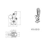 Grampo de Aperto Rápido Vertical KIFIX KFU03 D 680Kgf