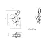 Grampo de Aperto Rápido Vertical KIFIX KFU05 A 1000Kgf
