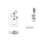 Grampo de Aperto Rápido Vertical KIFIX KFU05 R 1000Kgf