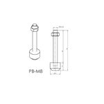 Ponteira Para Grampo de Aperto Rápido KIFIX PBM8