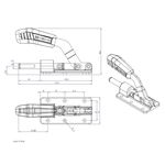 Grampo de Aperto Rápido Torpedo KIFIX KF067 250Kgf