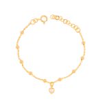Pulseira Coração Cristal - Infantil