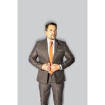 Costume Andorra Marrom Slim em Poliviscose - King Ternos