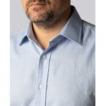 Camisa Social Azul Bebê Slim Manga Longa - King Ternos