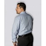 Camisa Social Azul Bebê Slim Manga Longa - King Ternos