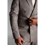 Costume Caqui Slim Transpassado em Lã Fria 100 Fios - Coleção Virtuos King Ternos