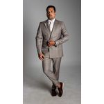 Costume Caqui Slim Transpassado em Lã Fria 100 Fios - Coleção Virtuos King Ternos