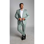 Costume Verde Claro Slim em Poliviscose - Coleção Eleganc King Ternos