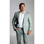 Costume Verde Claro Slim em Poliviscose - Coleção Eleganc King Ternos