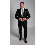 Costume Preto Slim em Poliviscose - Coleção Eleganc King Ternos