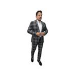 Costume Cinza Degradê Slim em Poliviscose - King Ternos