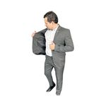 Costume Chumbo Mescla Slim em Microfibra - King Ternos