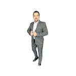 Costume Chumbo Mescla Slim em Microfibra - King Ternos