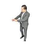 Costume Chumbo Mescla Slim em Microfibra - King Ternos